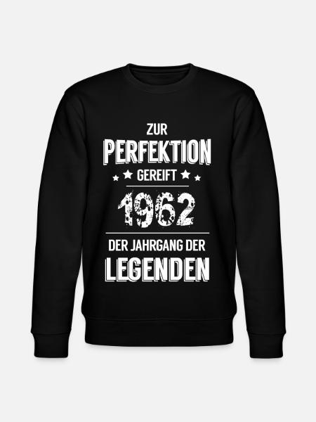 Legenden 1962 - Stanley/Stella Unisex Bio-Sweatshirt CHANGER  - Schwarz