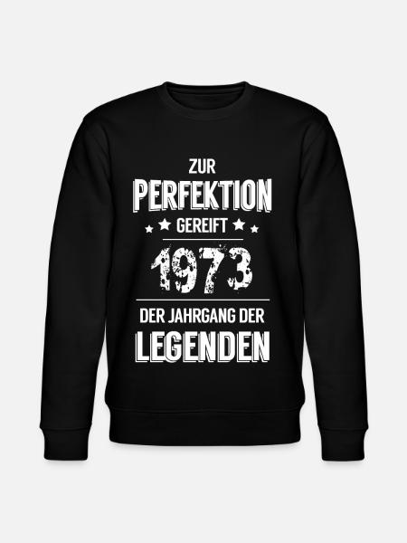 Legenden 1973 - Stanley/Stella Unisex Bio-Sweatshirt CHANGER - Schwarz