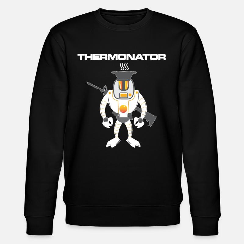 Thermonator Terminator Geschenkidee - Stanley/Stella Unisex Bio-Sweatshirt CHANGER  - Schwarz