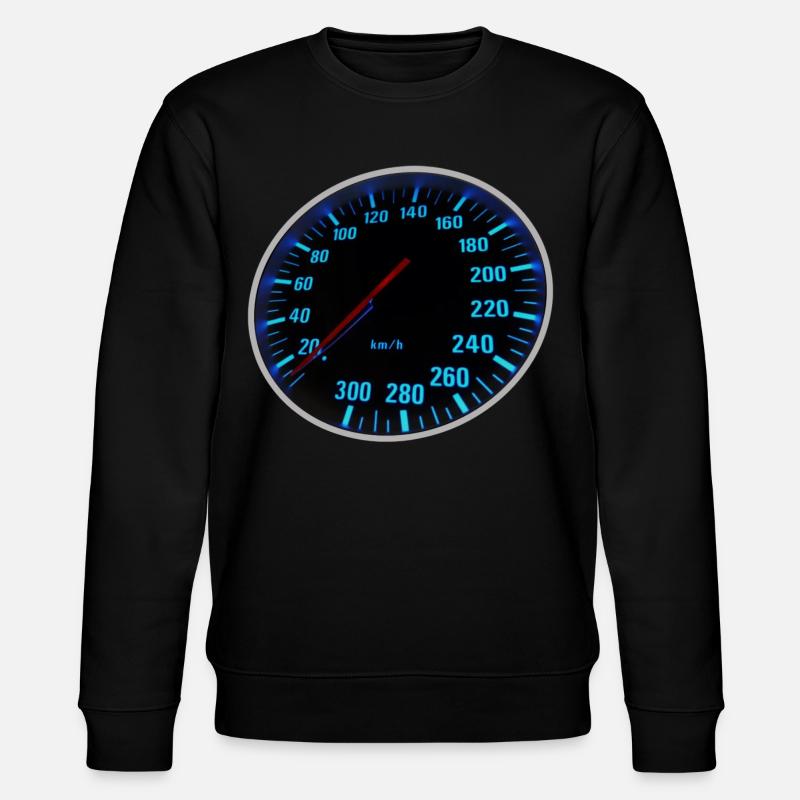 Blue Speedmeter - Tacho - Stanley/Stella Unisex Bio-Sweatshirt CHANGER  - Schwarz