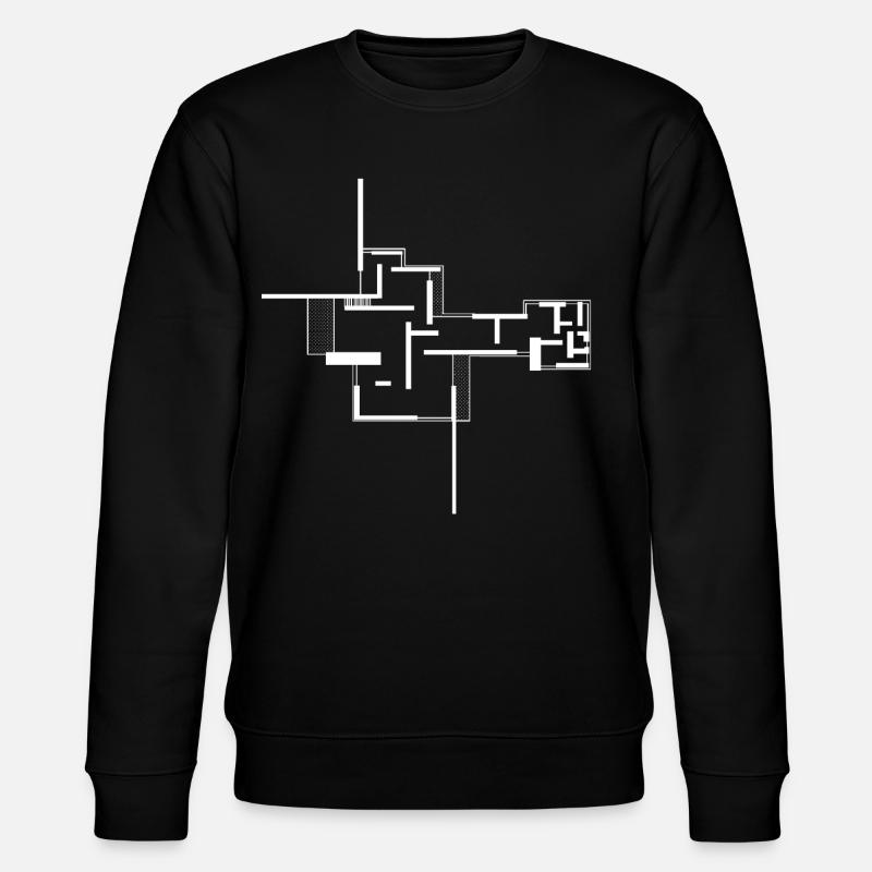 Architektur - Stanley/Stella Unisex Bio-Sweatshirt CHANGER  - Schwarz