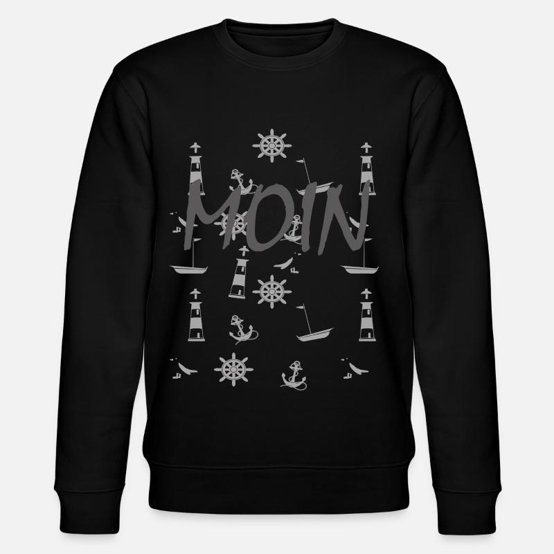 Symboles maritimes Moin - Sweat bio CHANGER Stanley/Stella Unisexe - noir