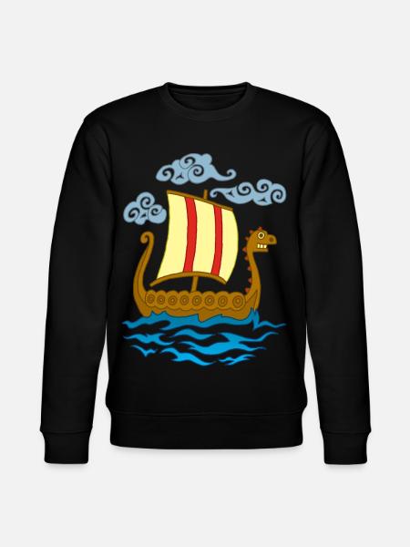 Drakkar viking rigolo - Sweat bio CHANGER Stanley/Stella Unisexe - noir