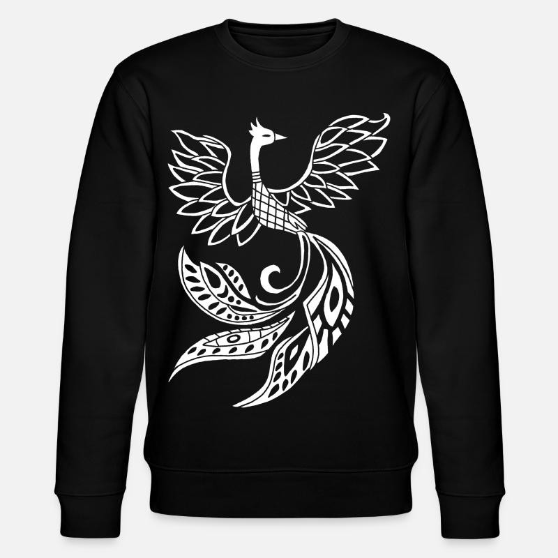 Oiseau phénix blanc - Sweat bio CHANGER Stanley/Stella Unisexe - noir