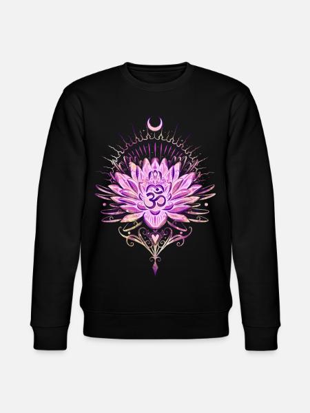 Lotus Lotusblume Om Symbol - Stanley/Stella Unisex Bio-Sweatshirt CHANGER - Schwarz