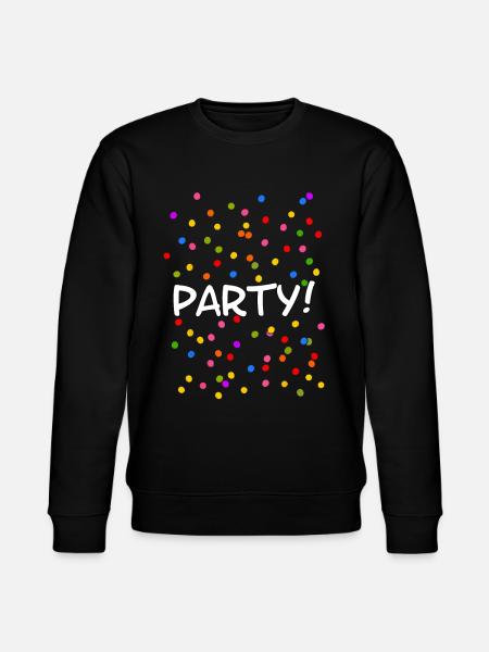 Party Konfetti Silvester Karneval - Stanley/Stella Unisex Bio-Sweatshirt CHANGER - Schwarz