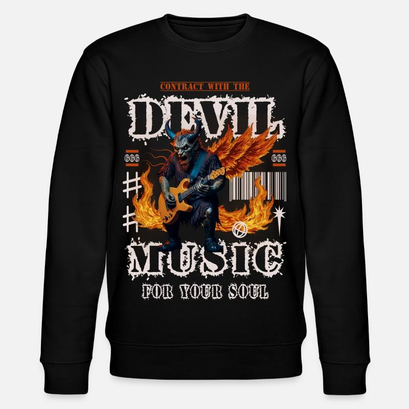 Devil Rock Music - Stanley/Stella CHANGER Unisex Organic Sweatshirt - black