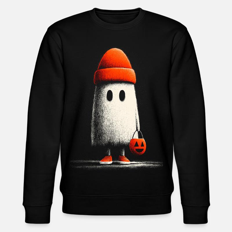 Beanie_Ghost - Stanley/Stella Unisex Bio-Sweatshirt CHANGER  - Schwarz