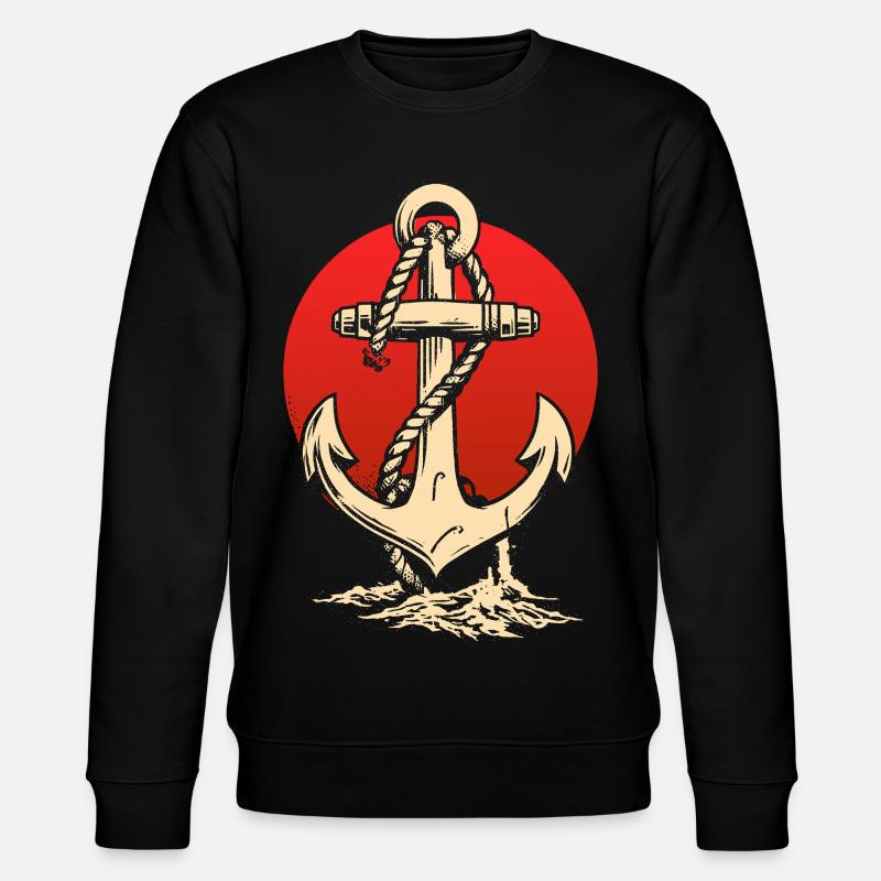 Ancre et soleil - Sweat bio CHANGER Stanley/Stella Unisexe - noir