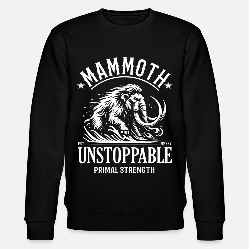 Mammoth Design – Primal Strength - Stanley/Stella CHANGER Unisex Organic Sweatshirt - black