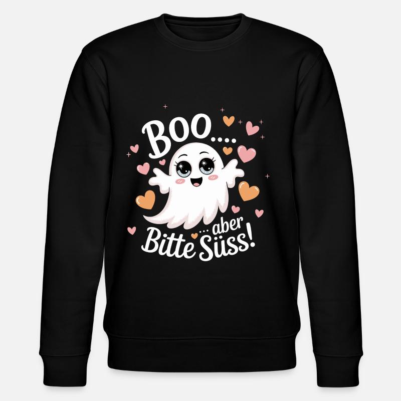Halloween mignon fantôme Boo Design - Sweat bio CHANGER Stanley/Stella Unisexe - noir