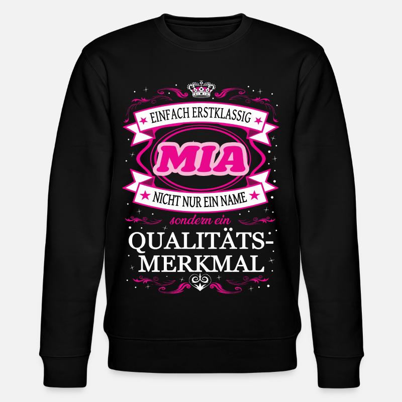Quality feature Mia simply first-class - Stanley/Stella CHANGER Unisex Organic Sweatshirt - black