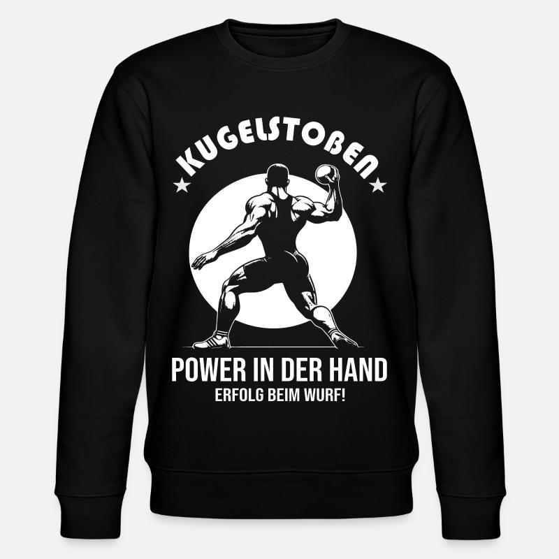 Shot Put Design – Power & Success - Stanley/Stella CHANGER Unisex Organic Sweatshirt - black