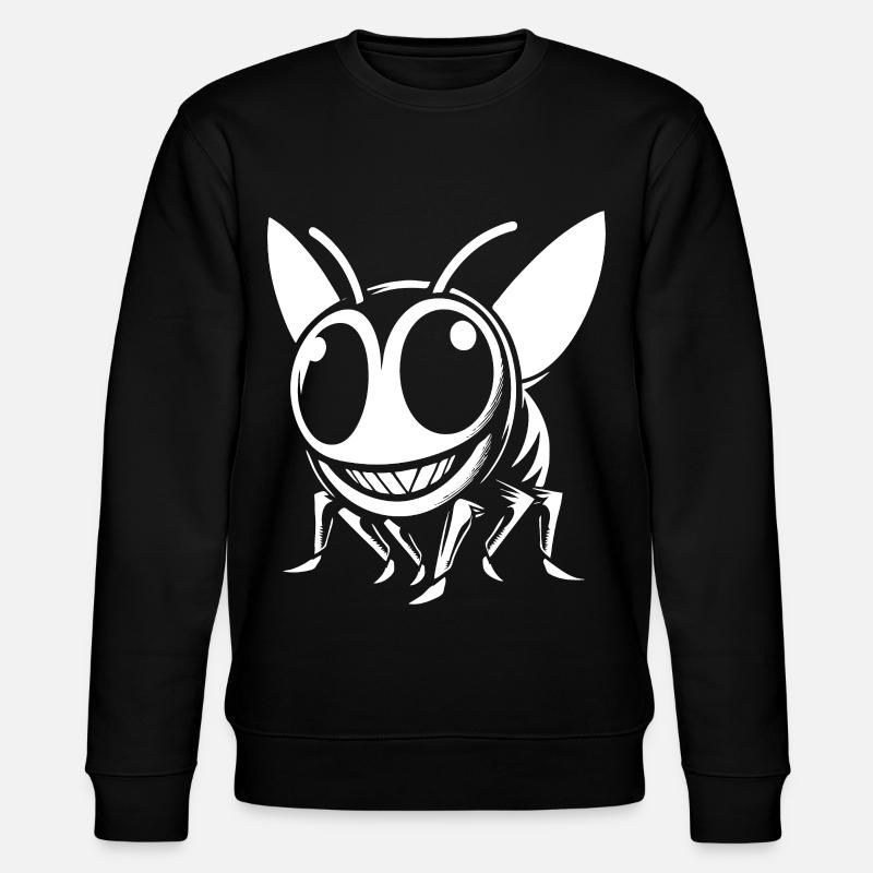 Funny Wasp Design – Comic Fun - Stanley/Stella CHANGER Unisex Organic Sweatshirt - black