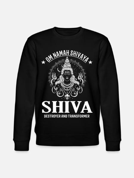 Shiva Design – Powerful Deity - Stanley/Stella CHANGER Unisex Organic Sweatshirt - black