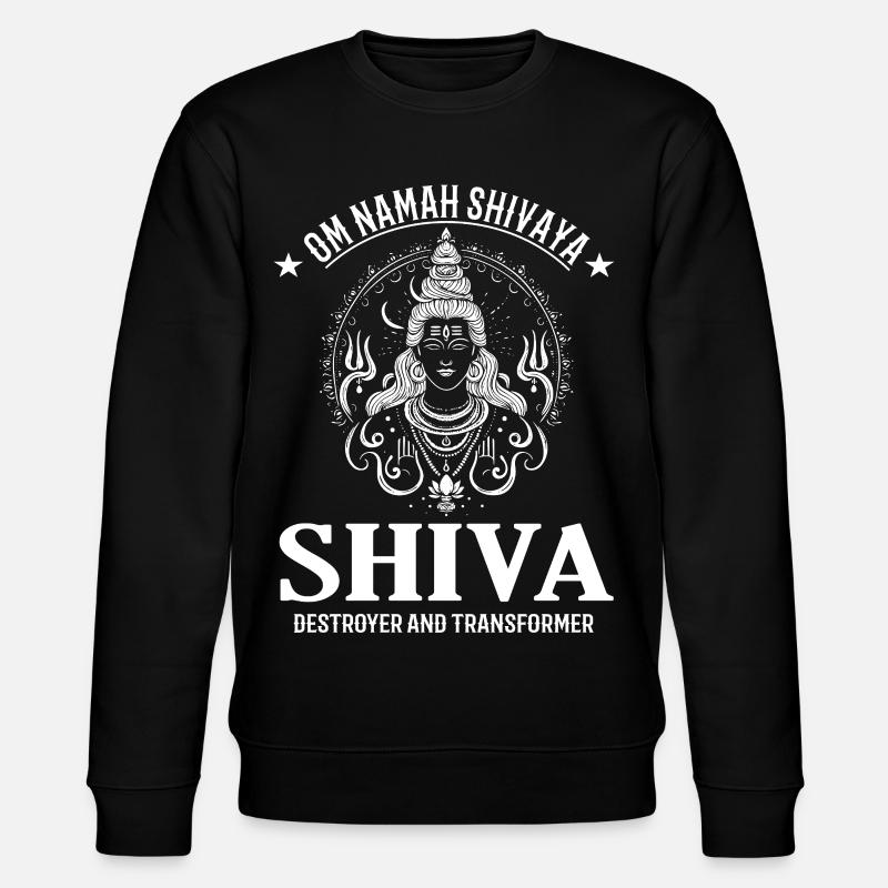 Shiva Design – Powerful Deity - Stanley/Stella CHANGER Unisex Organic Sweatshirt - black