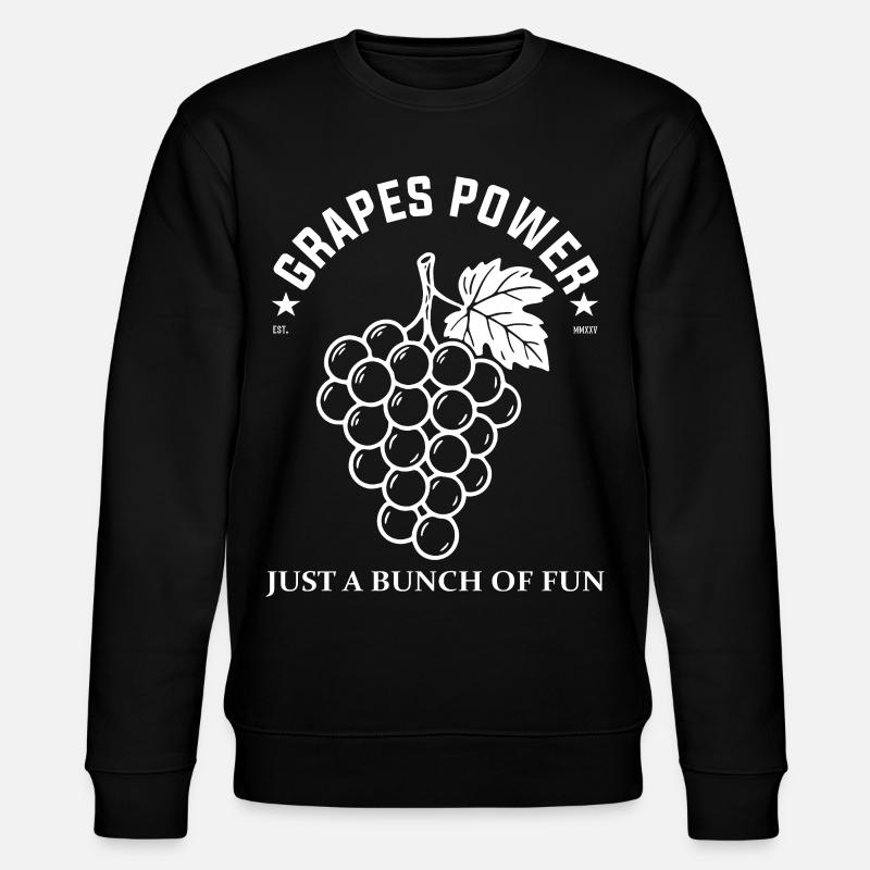 Weintrauben Design – Raisins, Power Fun - Sweat bio CHANGER Stanley/Stella Unisexe - noir