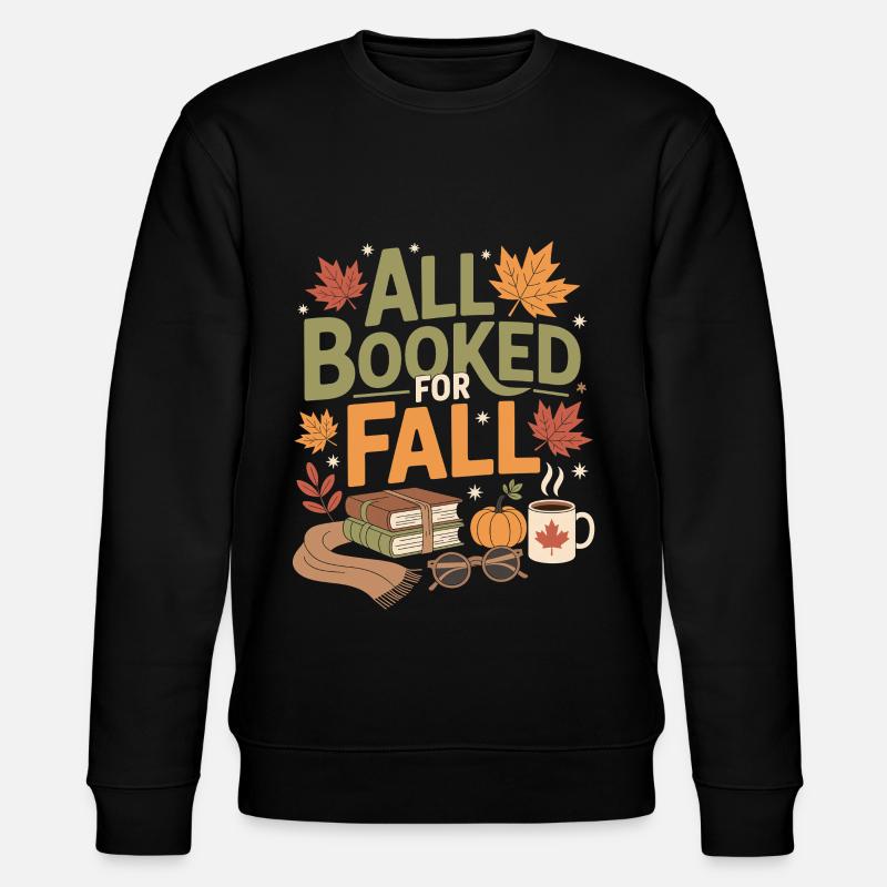 All Booked for Fall - Stanley/Stella CHANGER Unisex Organic Sweatshirt - black