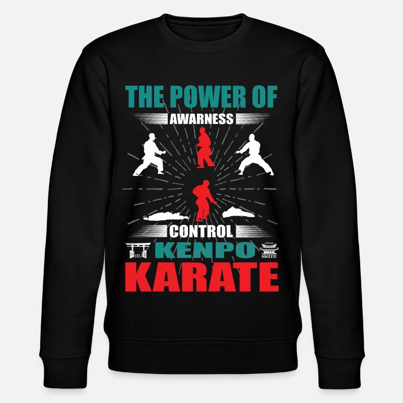 Kenpo Karate Zanshin Design - Stanley/Stella CHANGER Unisex Organic Sweatshirt - black