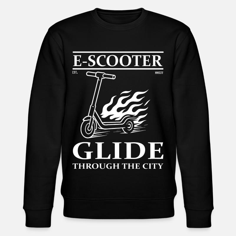 E-Scooter Design – Ride the Future - Stanley/Stella Unisex Bio-Sweatshirt CHANGER  - Schwarz