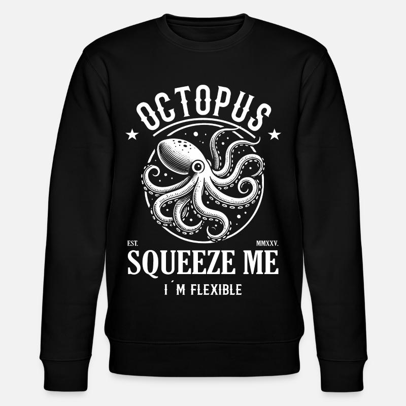 Kraken Design – Serrez-moi, je suis flexible - Sweat bio CHANGER Stanley/Stella Unisexe - noir