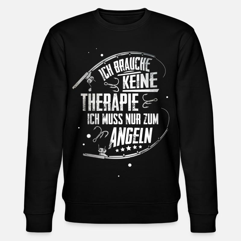 Angeln - Stanley/Stella Unisex Bio-Sweatshirt CHANGER  - Schwarz