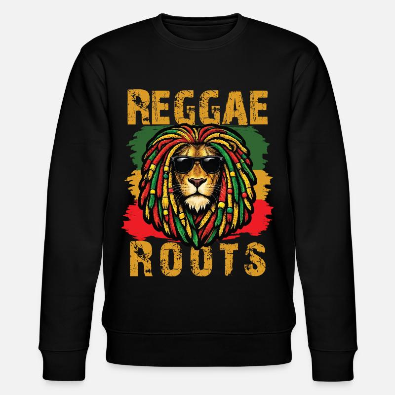 Lion Reggae Roots Rasta Vibe - Sweat bio CHANGER Stanley/Stella Unisexe - noir
