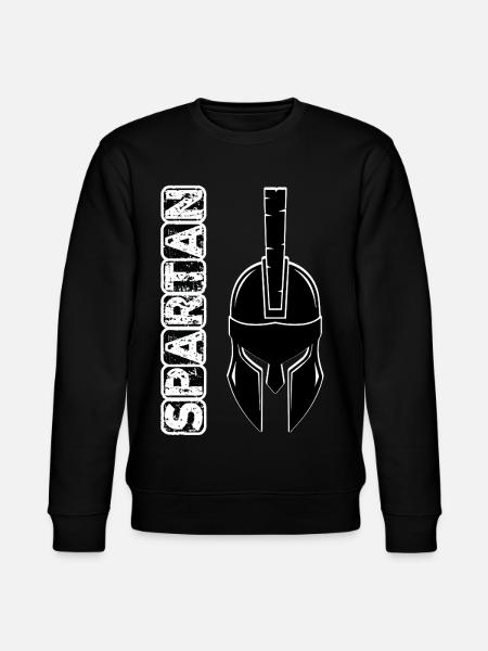Black grunge spartan helmet - Stanley/Stella CHANGER Unisex Organic Sweatshirt - black