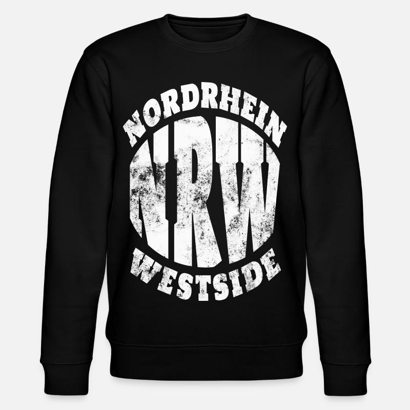 North Rhine Westside Logo - Stanley/Stella CHANGER Unisex Organic Sweatshirt - black