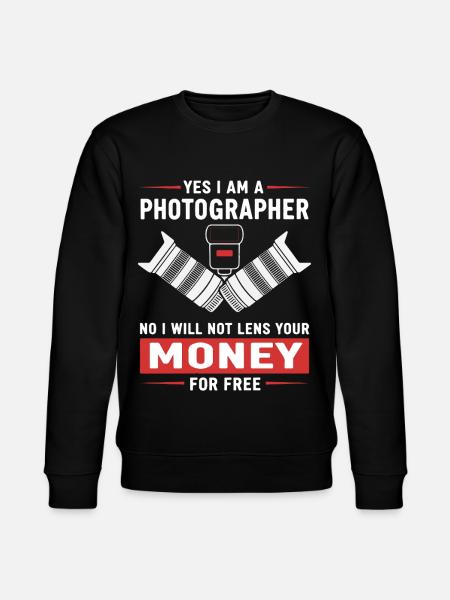 Humor Photographer - Stanley/Stella CHANGER Unisex Organic Sweatshirt - black
