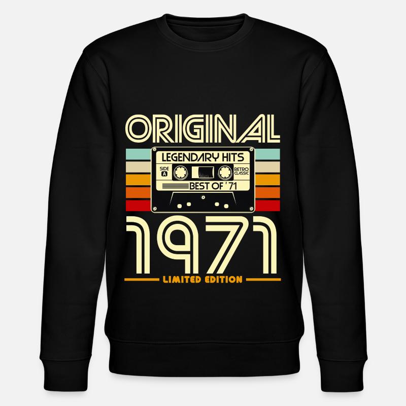 Original 1971 Édition Limitée - Sweat bio CHANGER Stanley/Stella Unisexe - noir