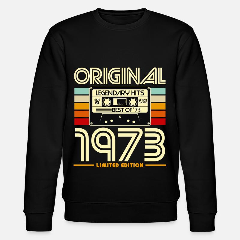 Original 1973 Cassette Rétro - Sweat bio CHANGER Stanley/Stella Unisexe - noir