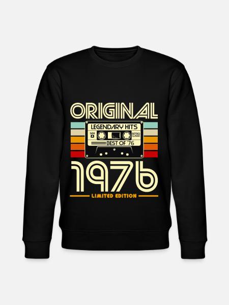 Original 1976 Retro Cassette - Stanley/Stella CHANGER Unisex Organic Sweatshirt - black