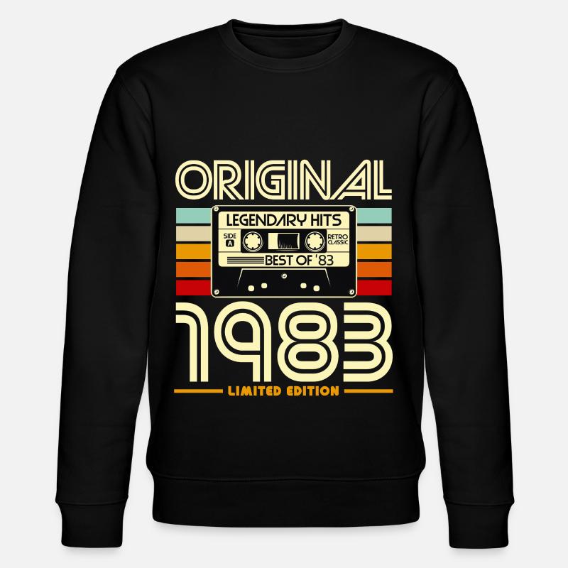 Cassette 1983 Édition Limitée Retro - Sweat bio CHANGER Stanley/Stella Unisexe - noir
