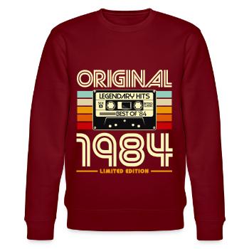 Original 1984 Retro Cassette - Sweat bio CHANGER Stanley/Stella Unisexe - bordeaux - Devant - Nik (191cm) & Marisol (170cm)