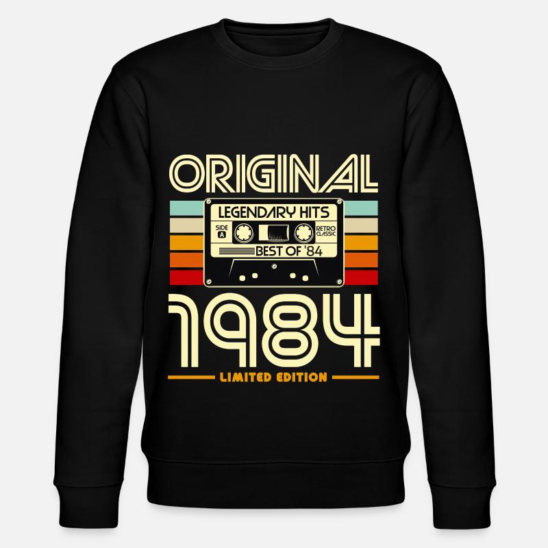 Original 1984 Retro Cassette - Sweat bio CHANGER Stanley/Stella Unisexe - noir