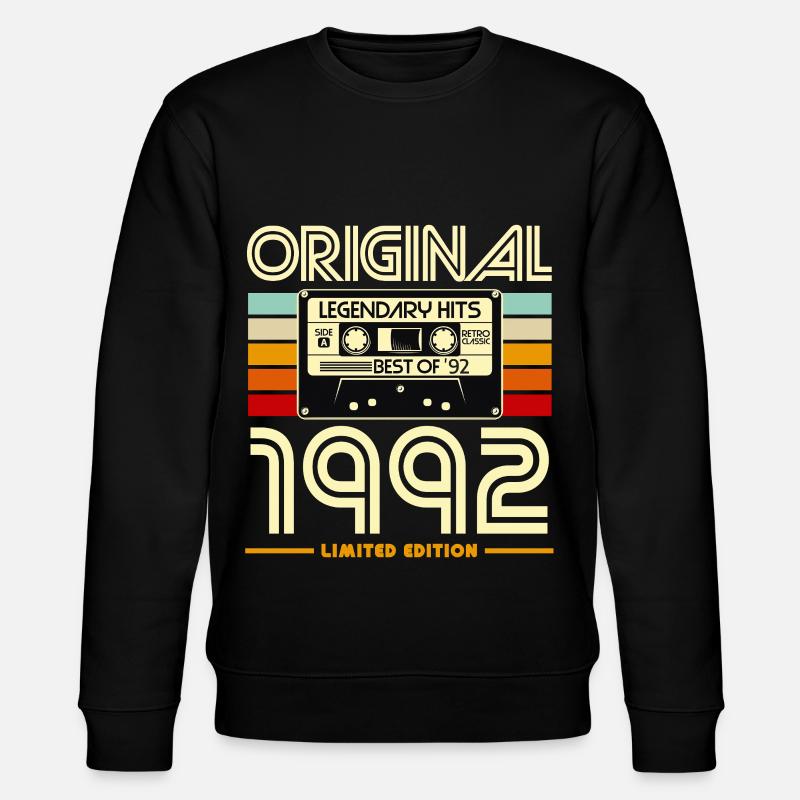 Original 1992 Legendary Cassette - Stanley/Stella CHANGER Unisex Organic Sweatshirt - black