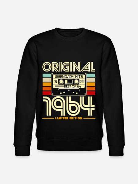 Original 1964 Retro Cassette - Stanley/Stella CHANGER Unisex Organic Sweatshirt - black