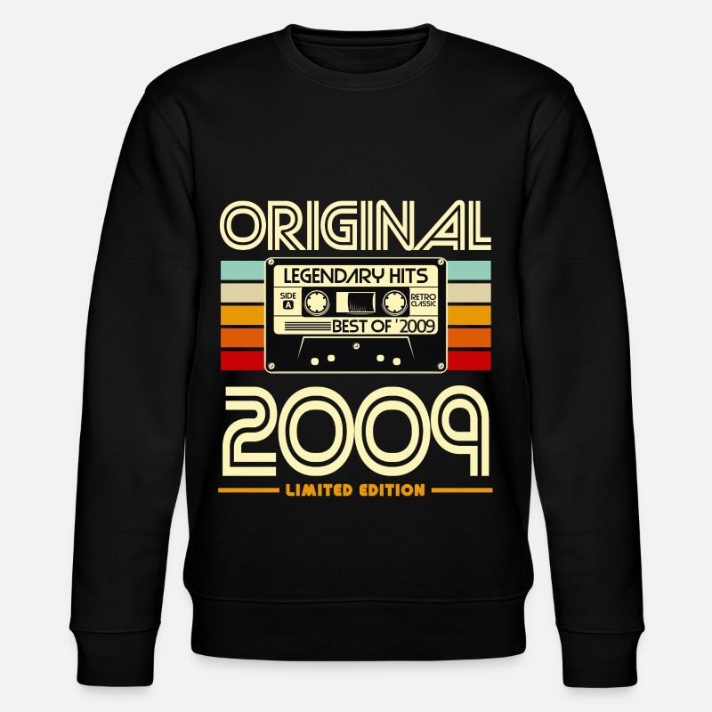 Kassette Retro 2009 Edition - Stanley/Stella Unisex Bio-Sweatshirt CHANGER  - Schwarz