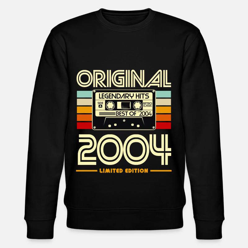 Original 2004 Limited Cassette - Stanley/Stella CHANGER Unisex Organic Sweatshirt - black