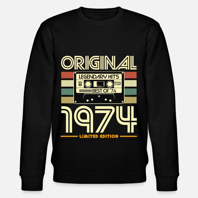 Original 1974 Édition Limité - Sweat bio CHANGER Stanley/Stella Unisexe - noir