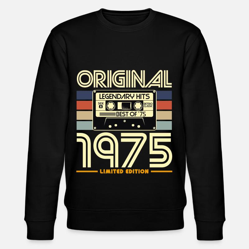 1975 Limited Edition Kassette - Stanley/Stella Unisex Bio-Sweatshirt CHANGER  - Schwarz