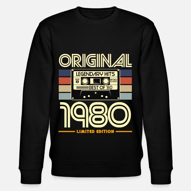 Original 1980 Limited Edition - Stanley/Stella Unisex Bio-Sweatshirt CHANGER  - Schwarz