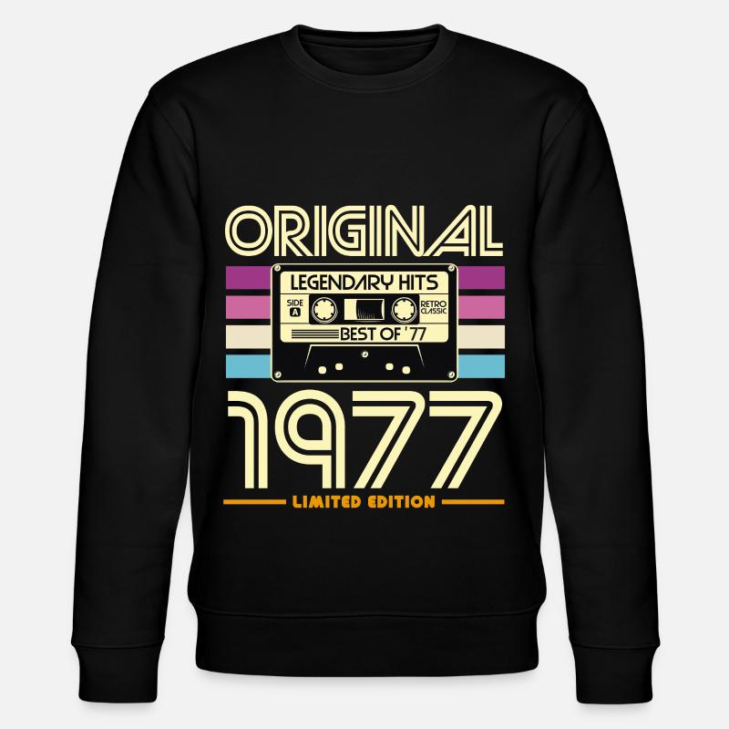 Original 1977 Cassette Rétro - Sweat bio CHANGER Stanley/Stella Unisexe - noir