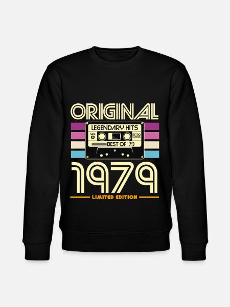 Cassette 1979 Original Hits - Stanley/Stella CHANGER Unisex Organic Sweatshirt - black