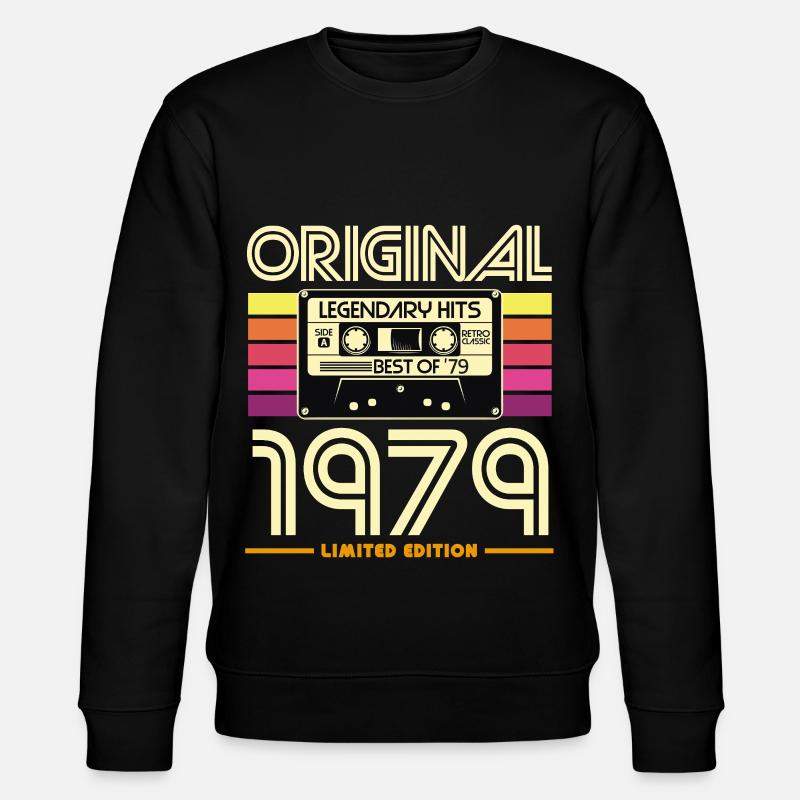Original 1979 Cassette Retro - Stanley/Stella CHANGER Unisex Organic Sweatshirt - black