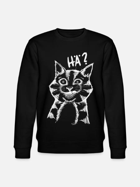HÄ CAT - Stanley/Stella Unisex Bio-Sweatshirt CHANGER - Schwarz