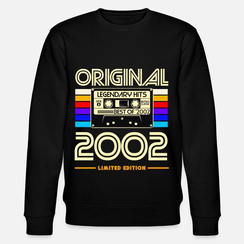 Originalkassette Retro von 2002 - Stanley/Stella Unisex Bio-Sweatshirt CHANGER  - Schwarz