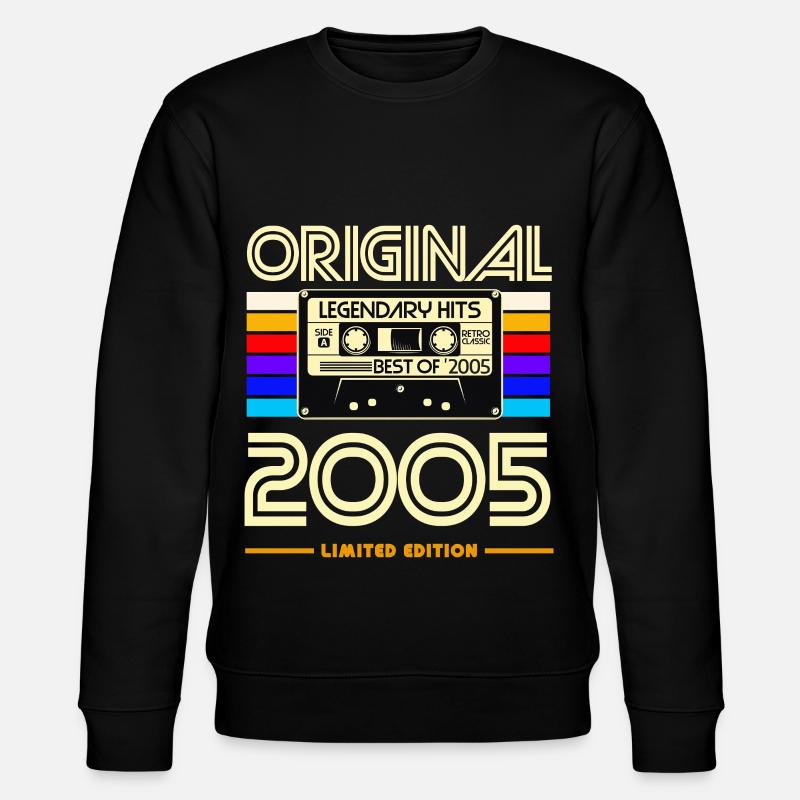 Originale limitierte Kassette von 2005 - Stanley/Stella Unisex Bio-Sweatshirt CHANGER  - Schwarz