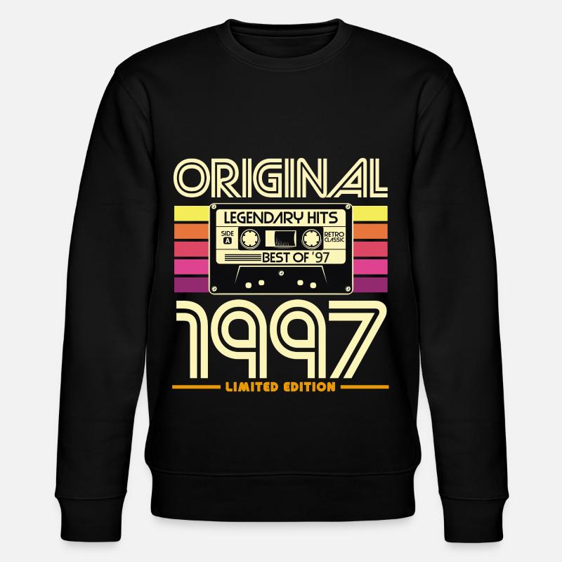 Original 1997 Limited Retro Cassette - Stanley/Stella CHANGER Unisex Organic Sweatshirt - black